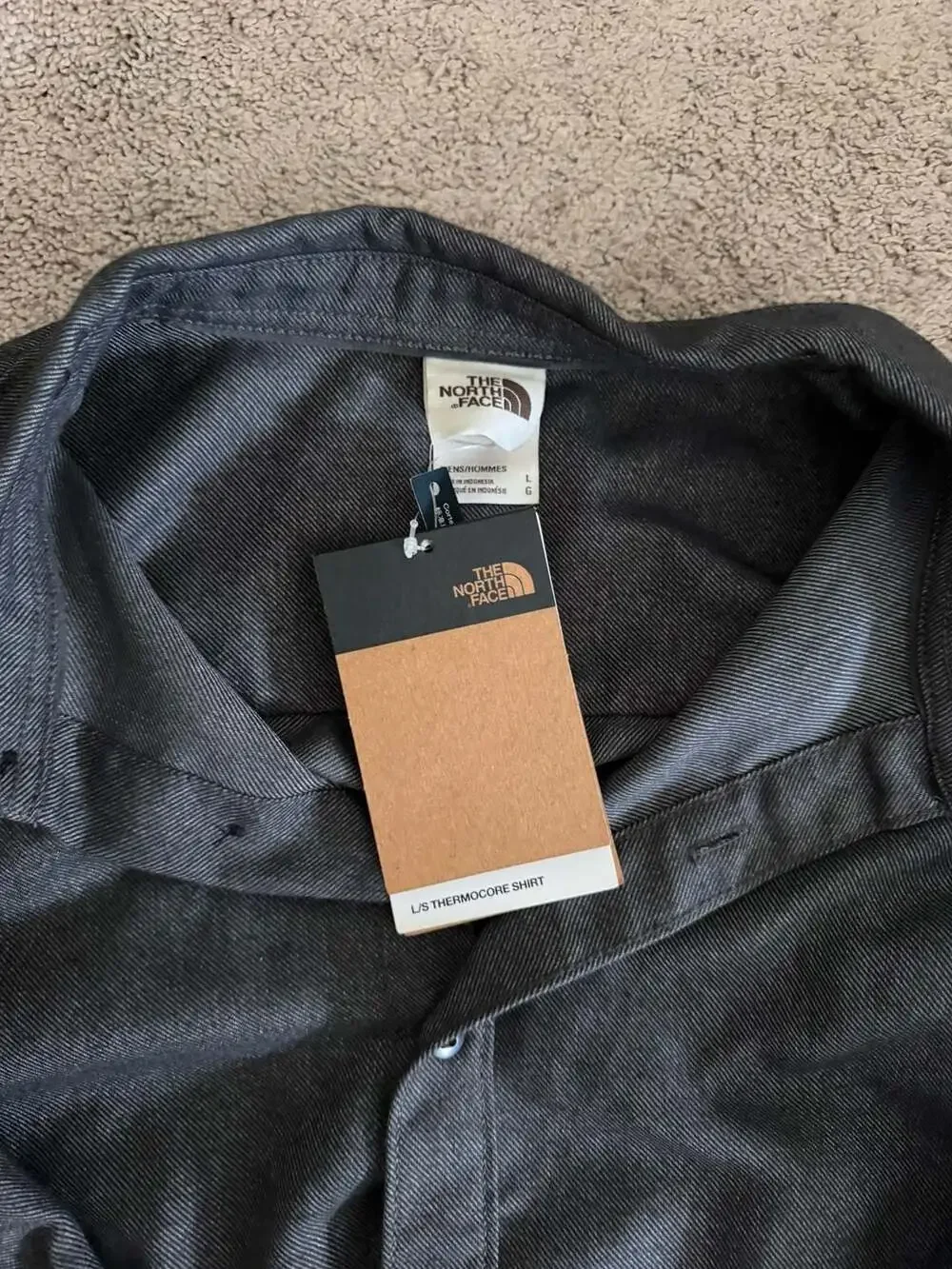 The North Face Mens L/S Thermocore Button Up Shirt